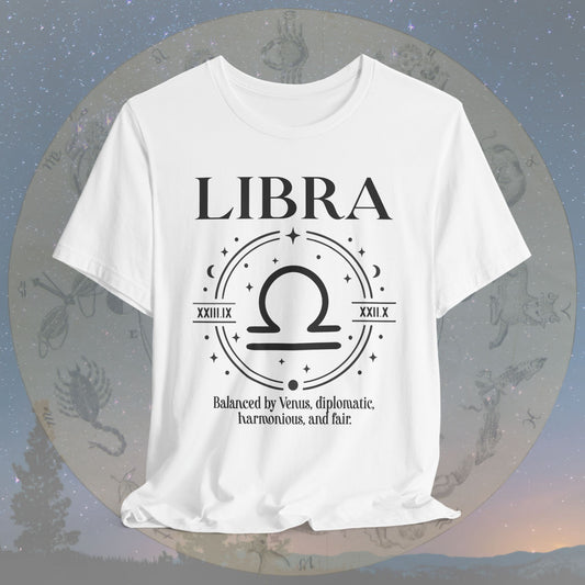 Classic Libra Zodiac Sign T-Shirt