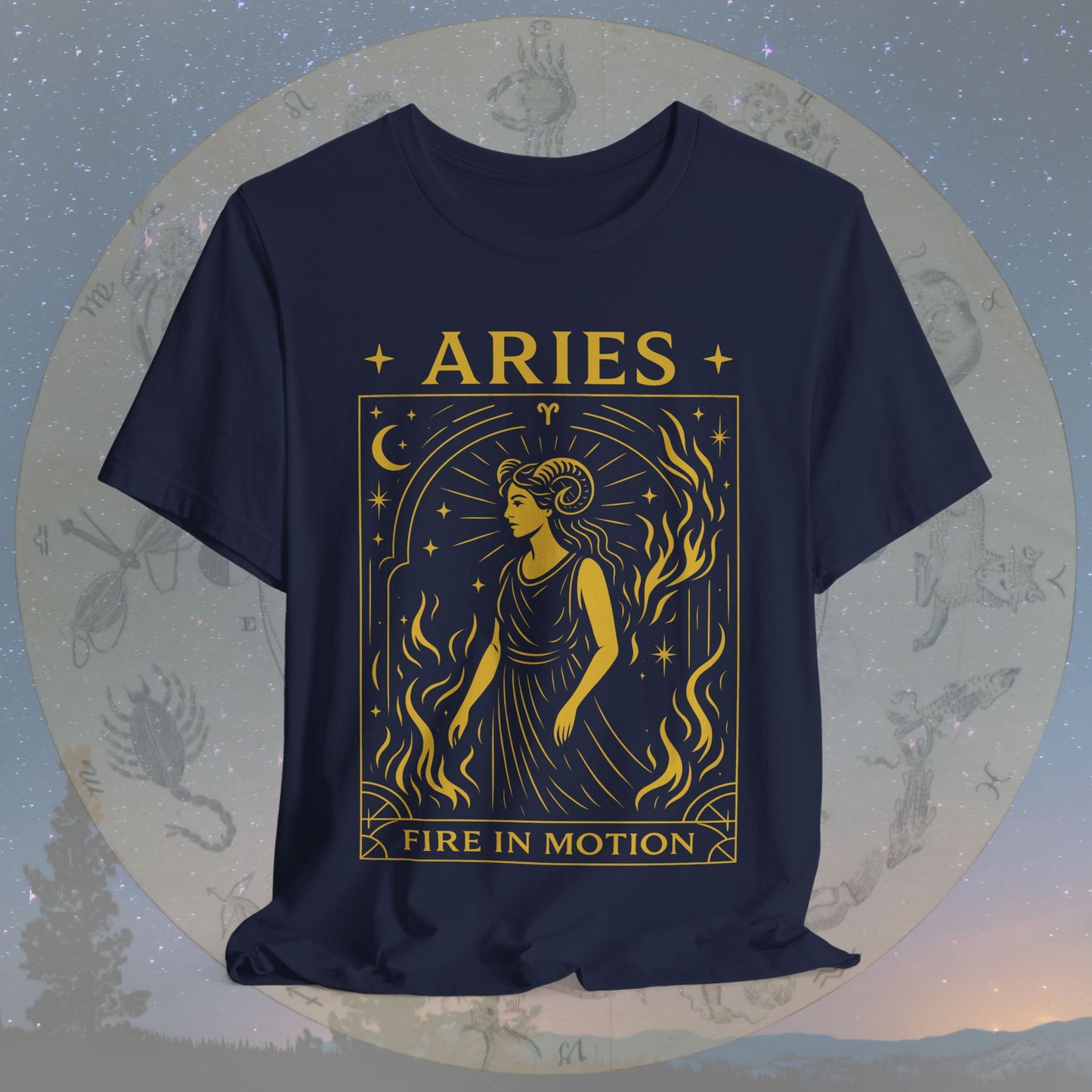 Bold Fire in Motion Aries T-Shirt