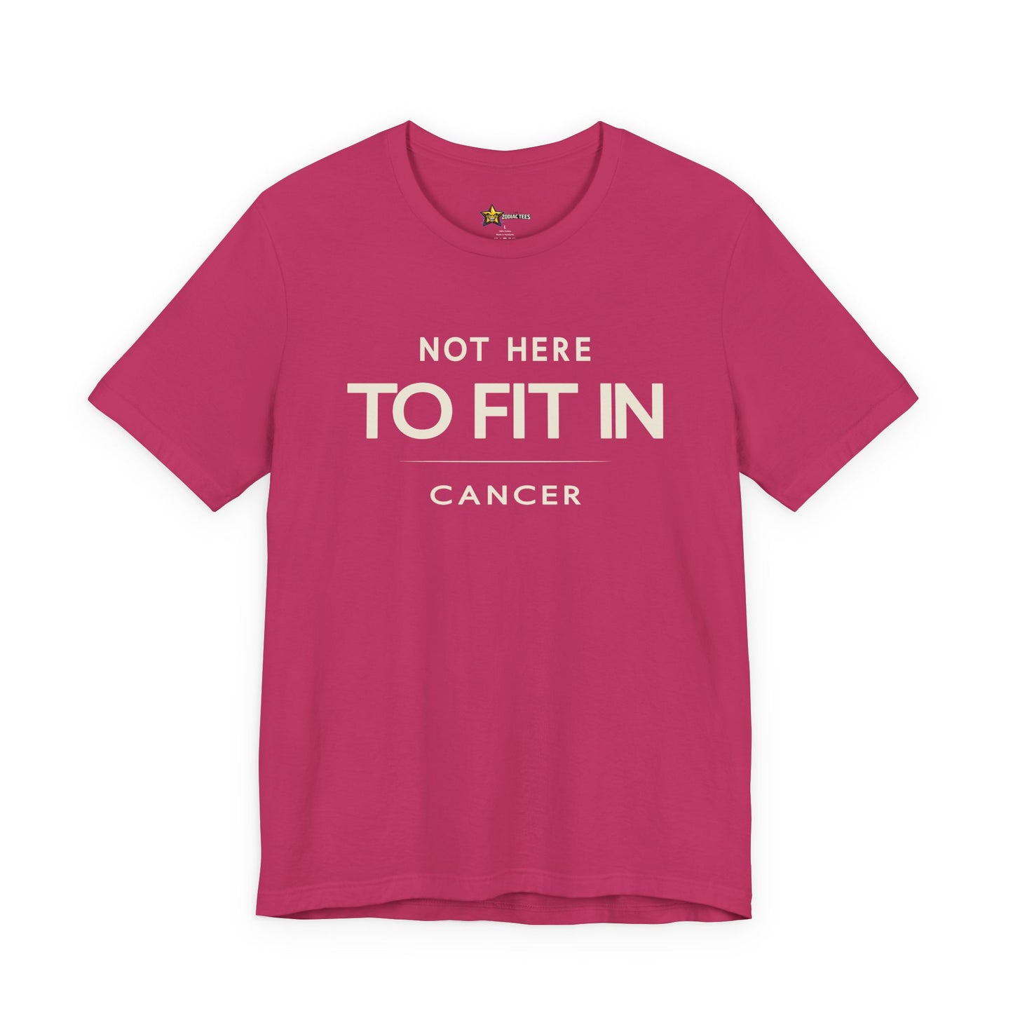 Cancer True Self Zodiac T-Shirt – Not Here to Fit In Tee