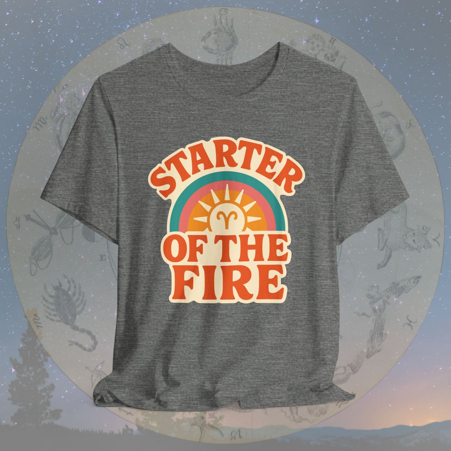 Starter of the Fire – Zodiac Couple Aries T-Shirt