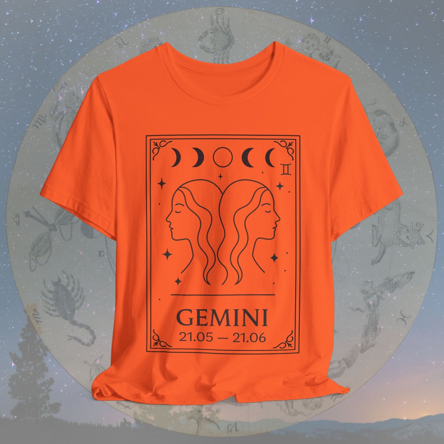 Minimalist Gemini Zodiac T-Shirt