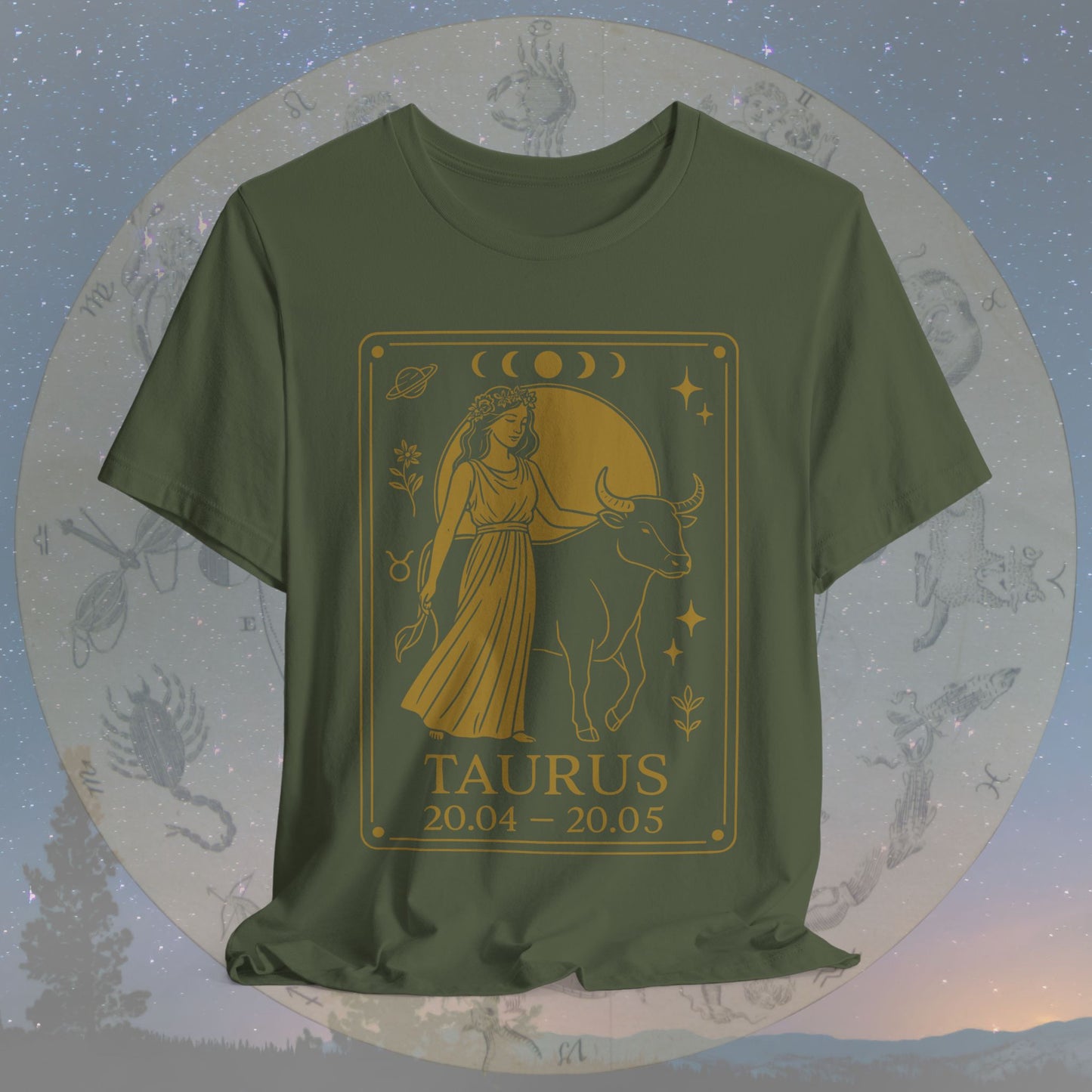 Mystic Earth Taurus Zodiac T-Shirt