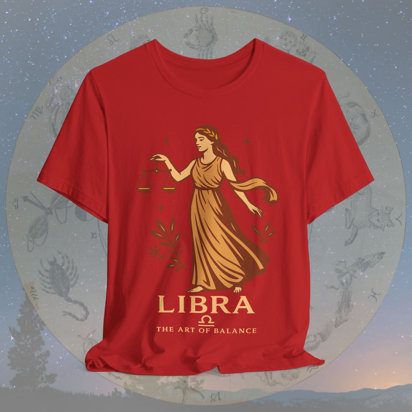 Elegant Art of Balance Libra T-Shirt