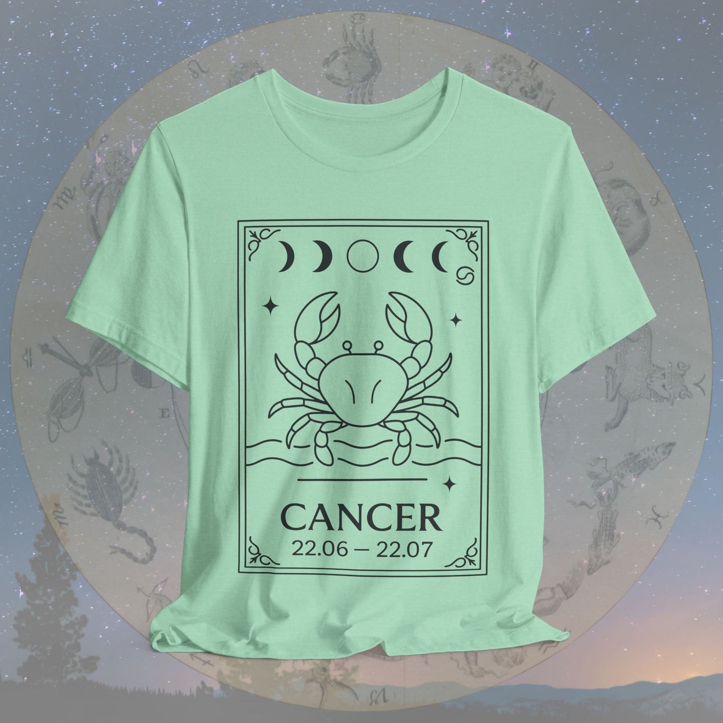 Minimalist Cancer Zodiac T-Shirt