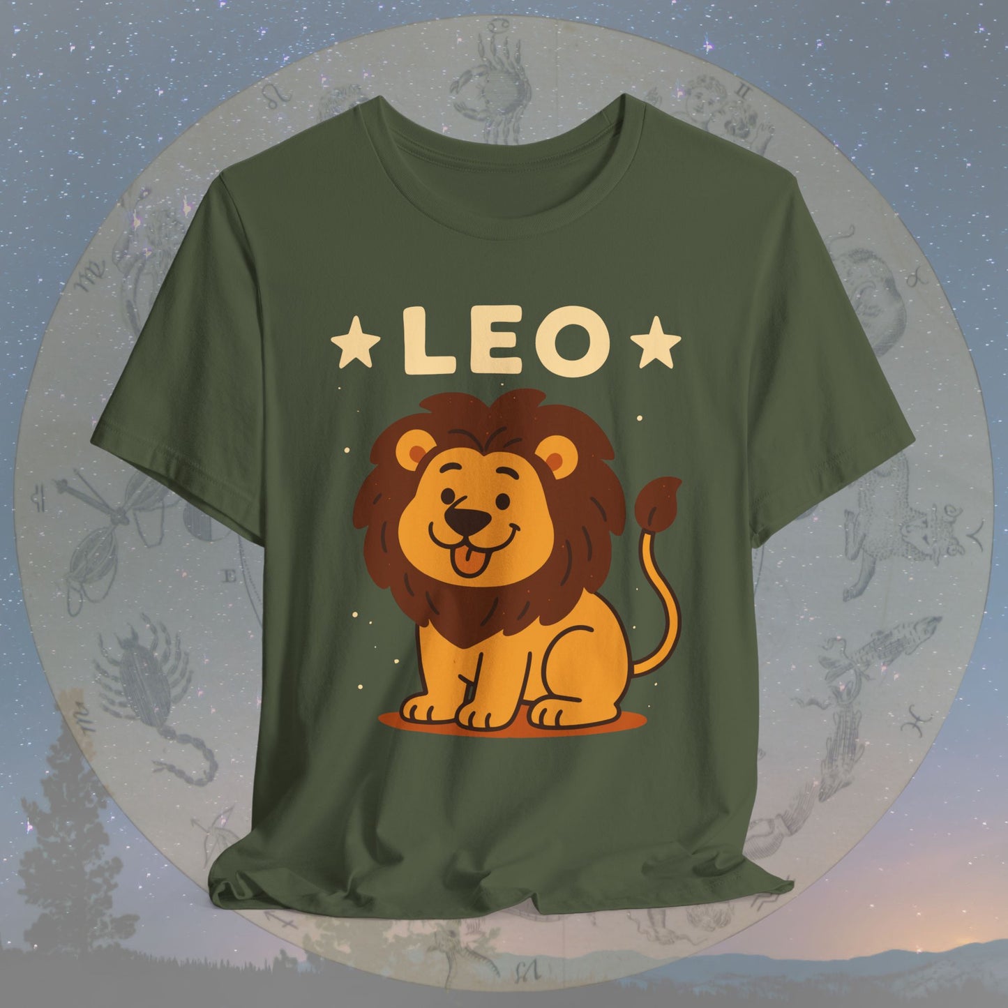 Cute Kawaii Leo Zodiac Sign T-Shirt