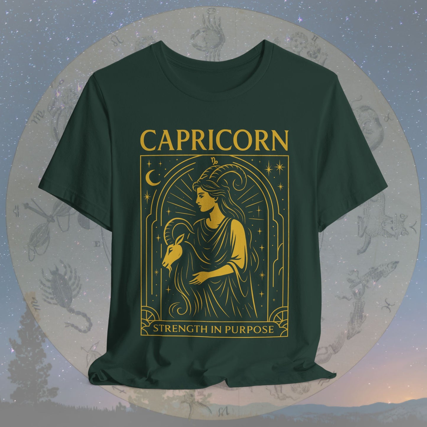 Resilient Strength in Purpose Capricorn T-Shirt