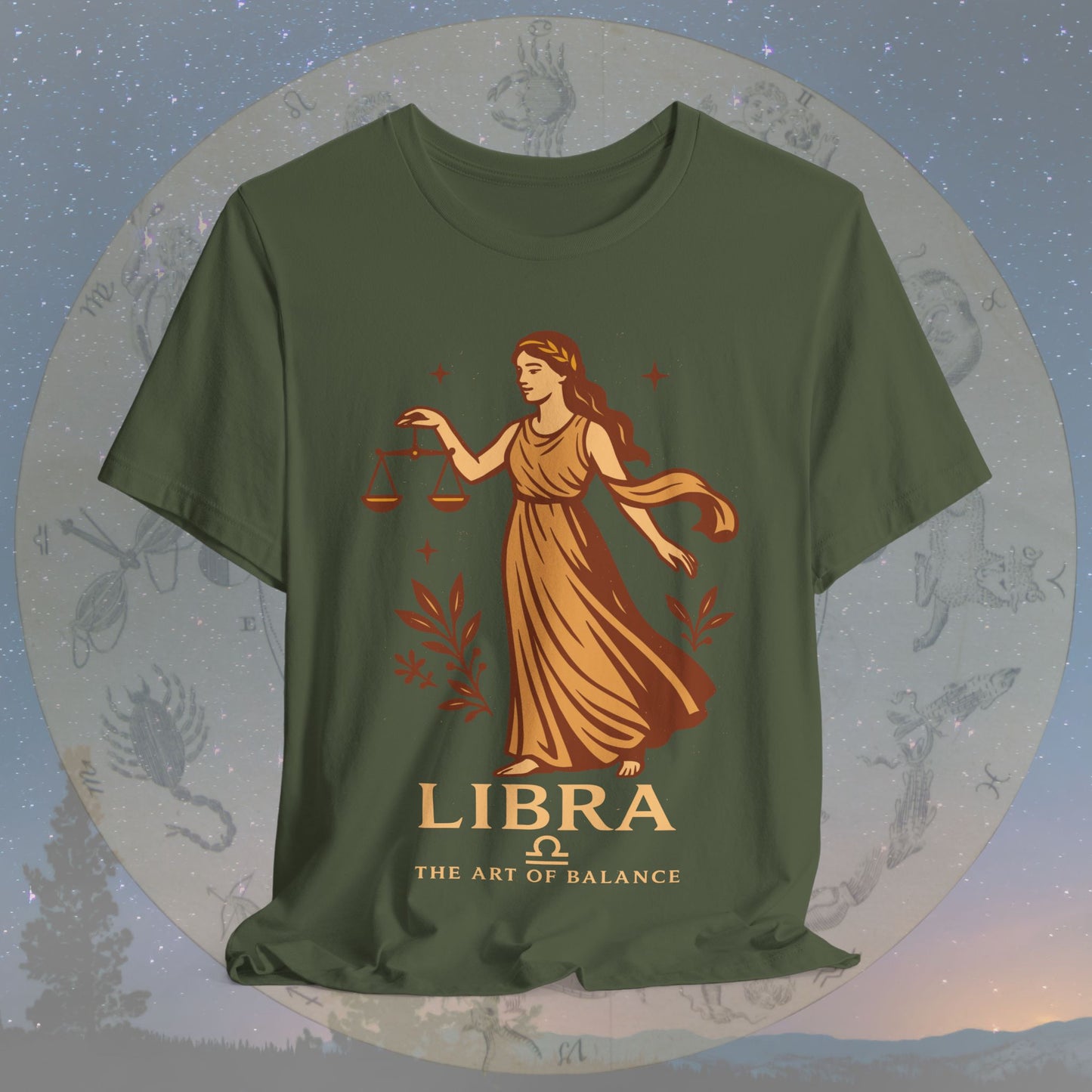 Elegant Art of Balance Libra T-Shirt