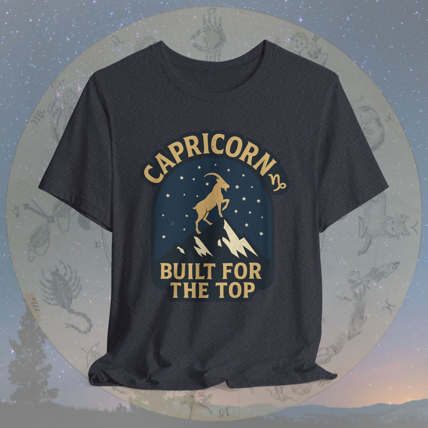 Capricorn Built for the Top Zodiac Sign T-Shirt