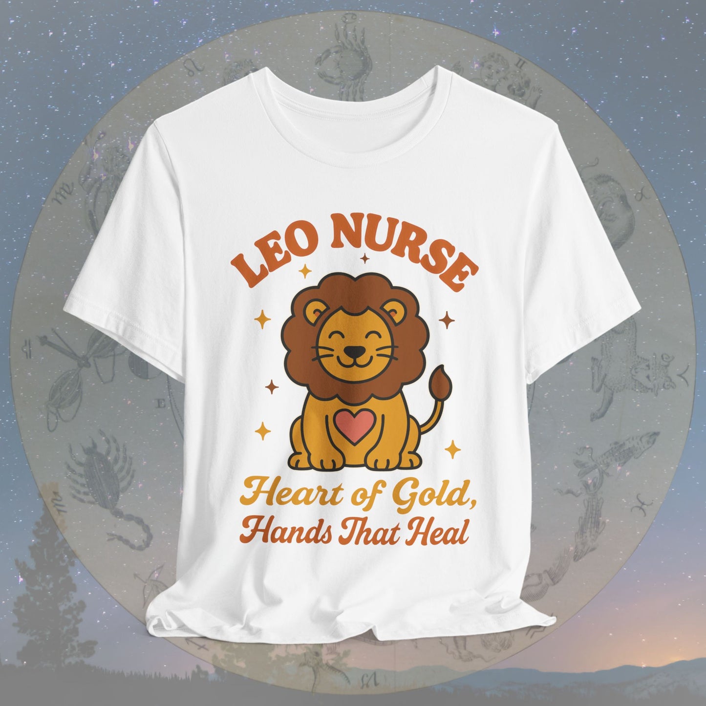Heart of Gold Leo Nurse T-Shirt