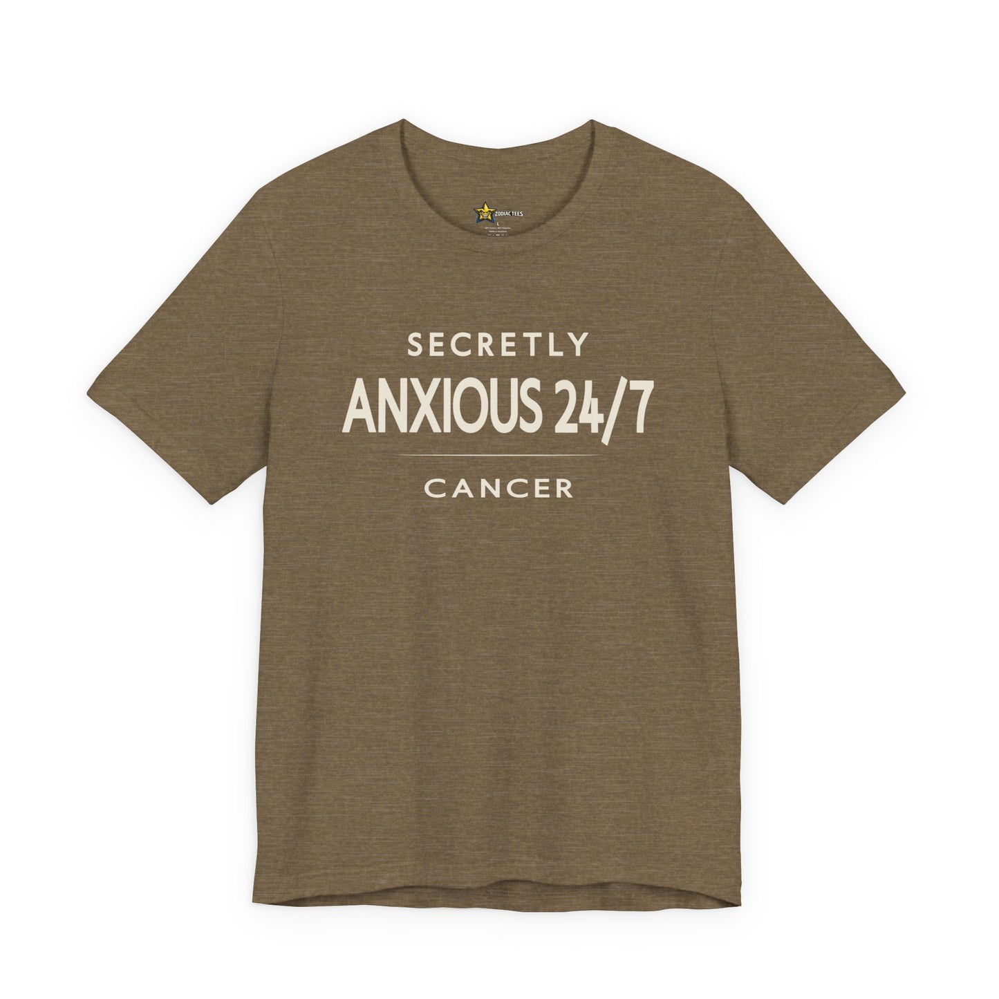 Cancer Clean Attitude T-Shirt – Secretly Anxious 24/7 Tee