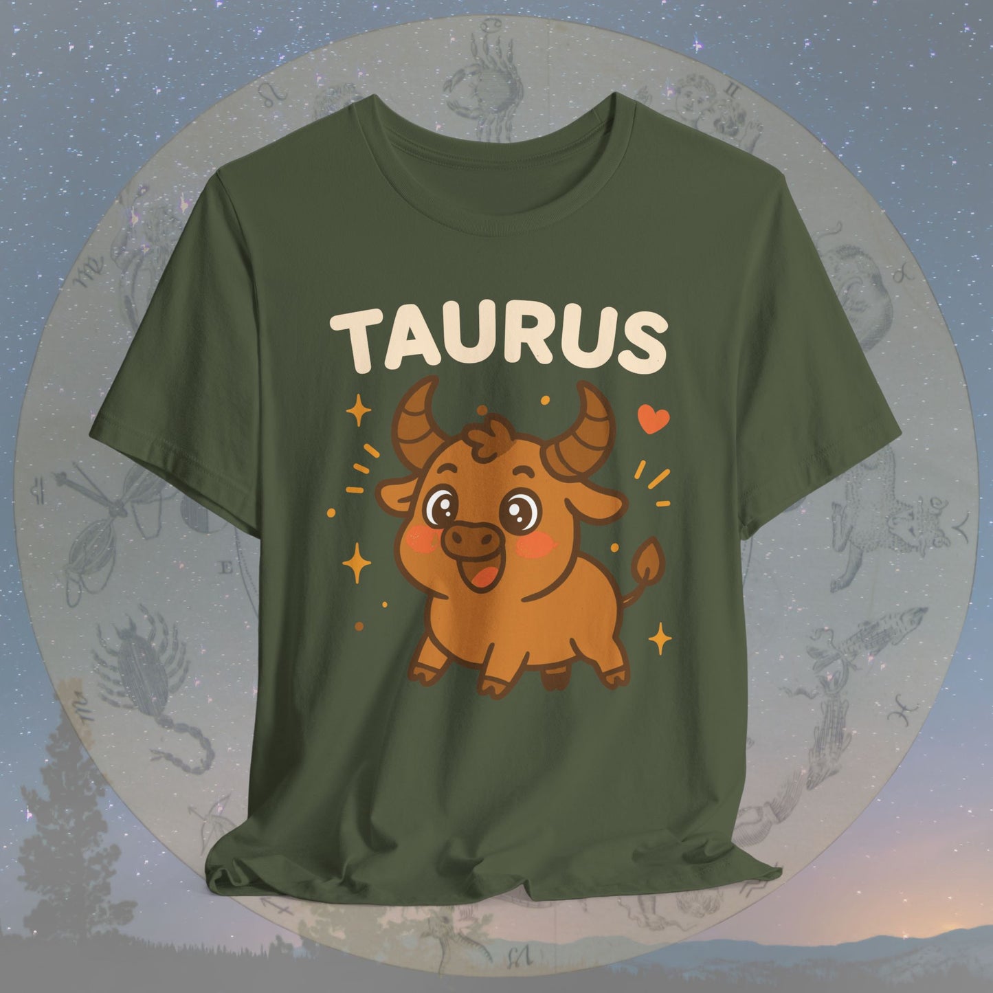 Kawaii Gentle Taurus Zodiac Sign T-Shirt