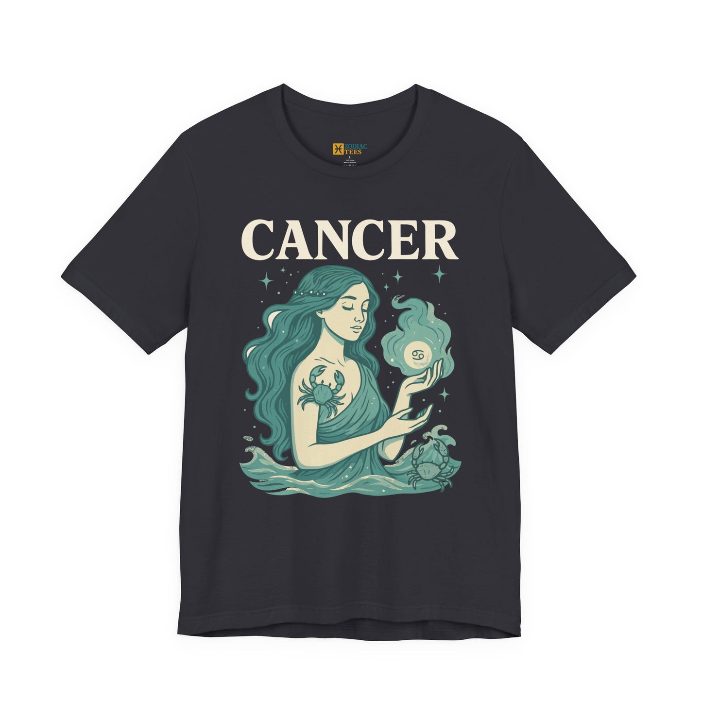 Cancer Bold Zodiac T-Shirt – Water Sign Statement Energy Tee