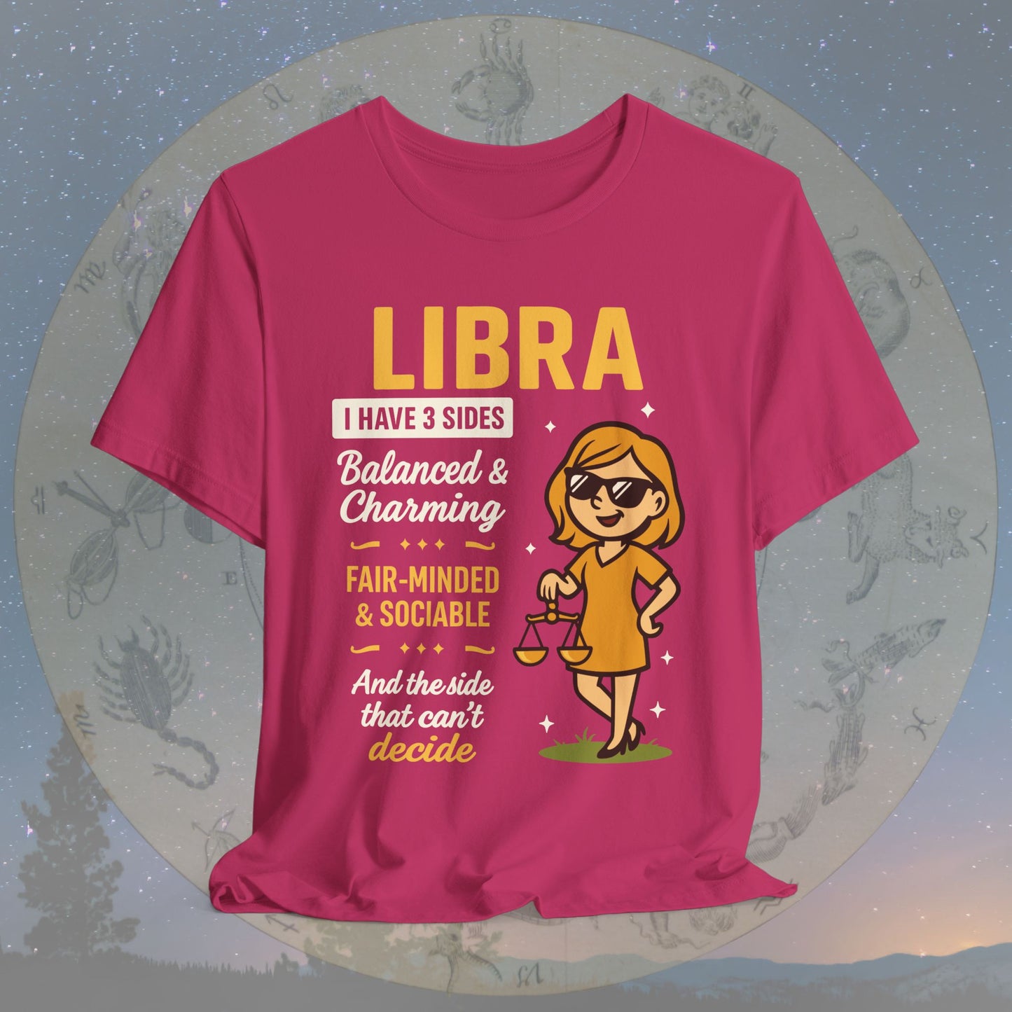 I Have 3 Sides – Charming Balance Libra T-Shirt