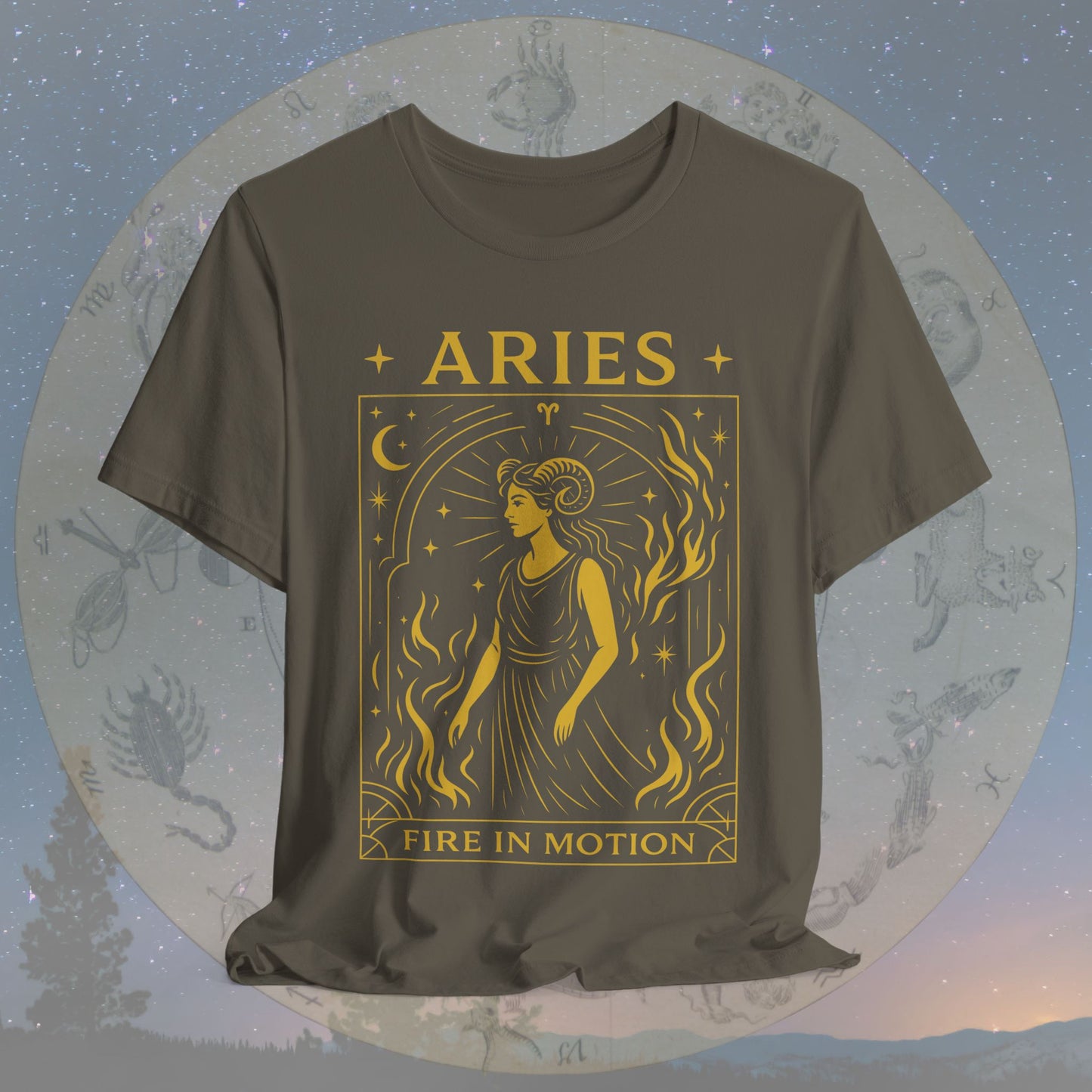Bold Fire in Motion Aries T-Shirt