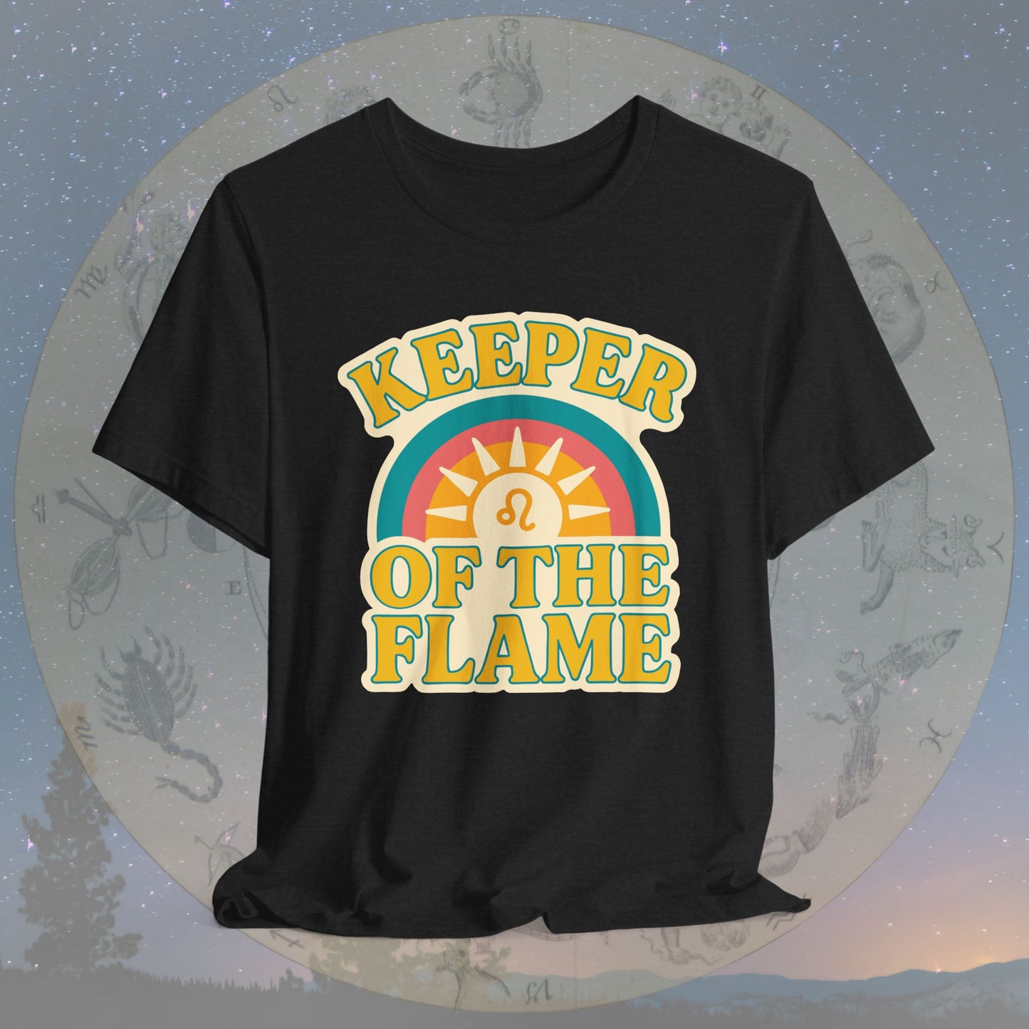 Keeper of the Flame – Zodiac Couple Leo T-Shirt
