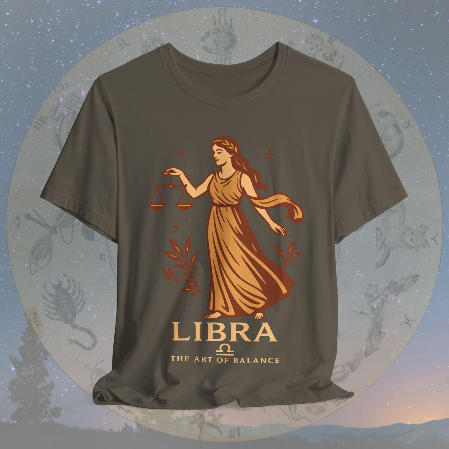 Elegant Art of Balance Libra T-Shirt