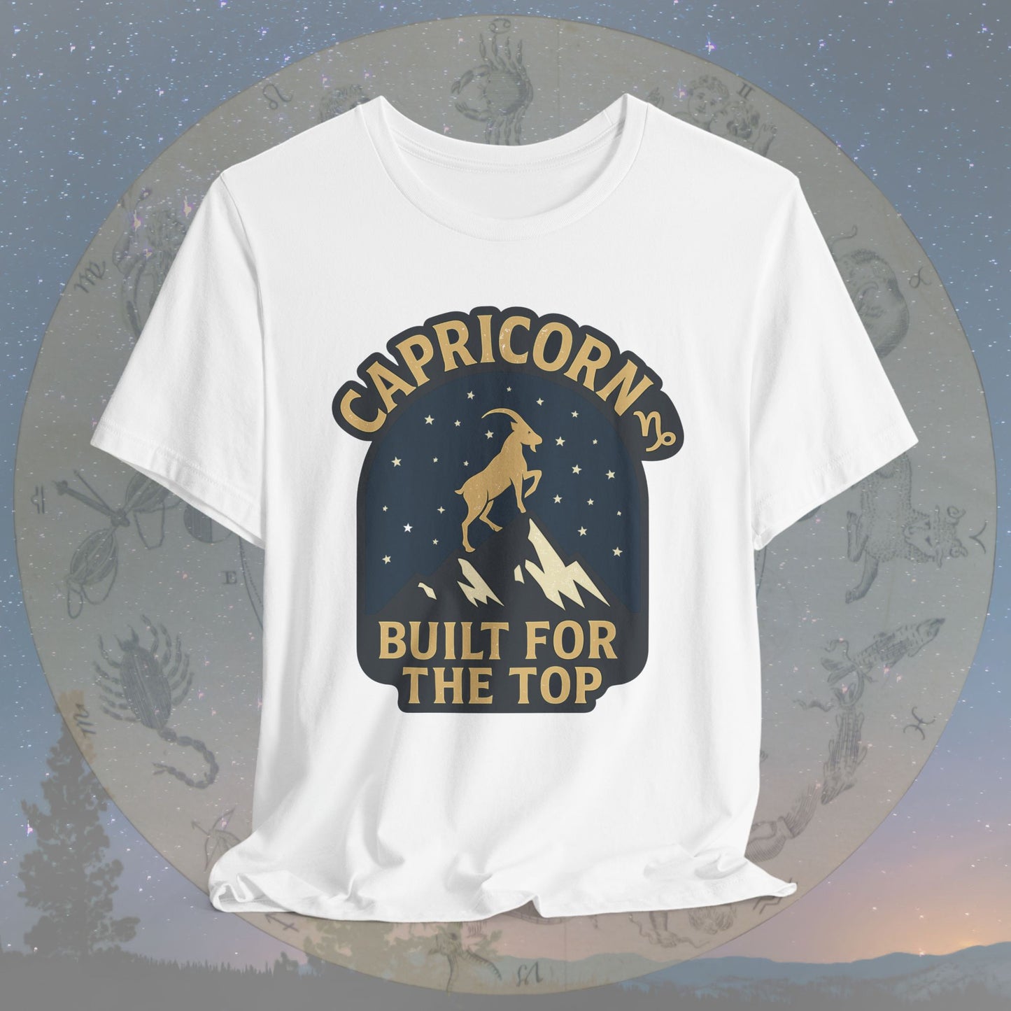 Capricorn Built for the Top Zodiac Sign T-Shirt