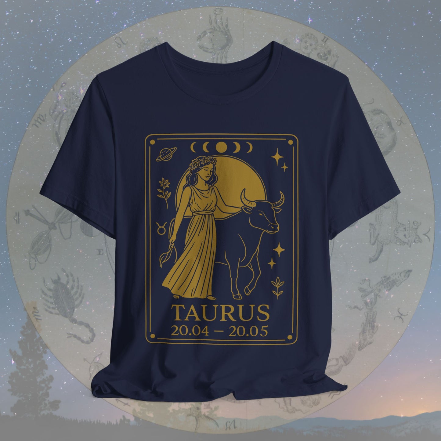 Mystic Earth Taurus Zodiac T-Shirt