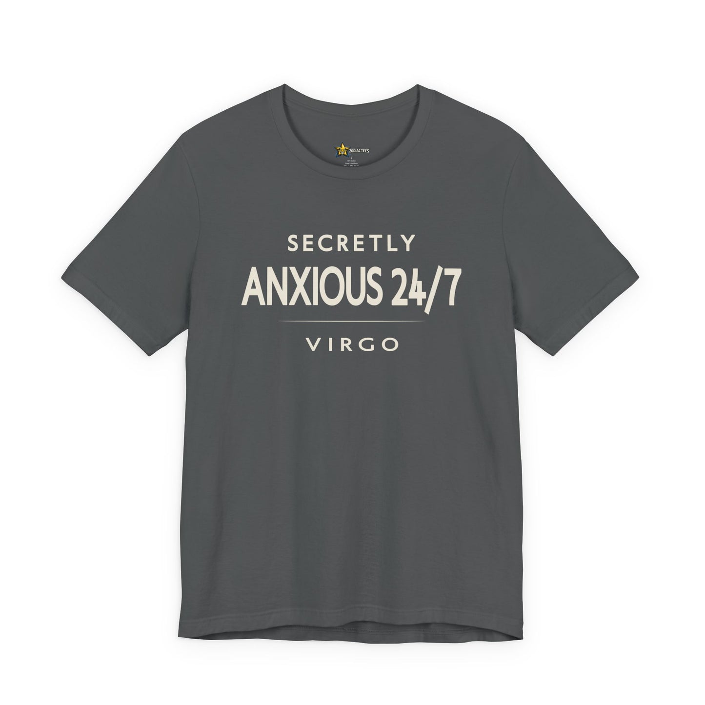 Virgo Sharp Typography T-Shirt – Anxious Energy Tee