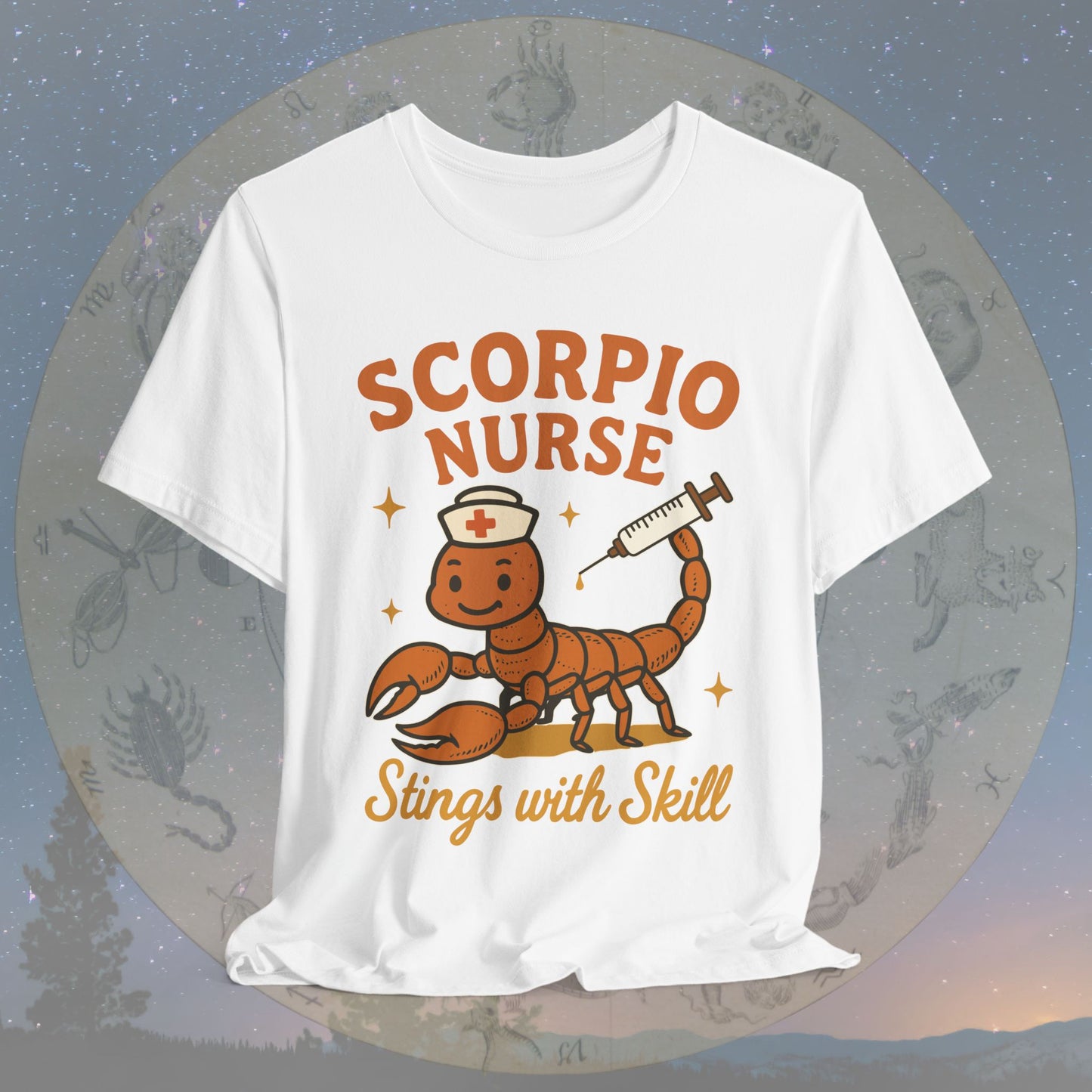 Stings with Skill Scorpio Nurse T-Shirt