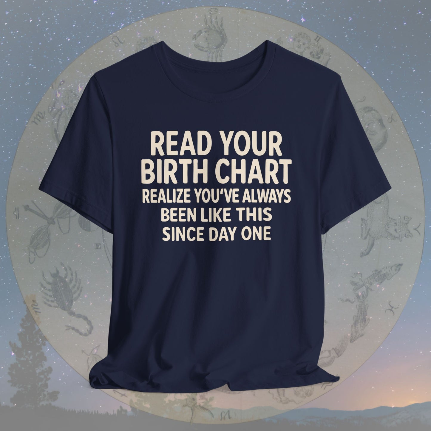 Funny Birth Chart Since Day One T-Shirt