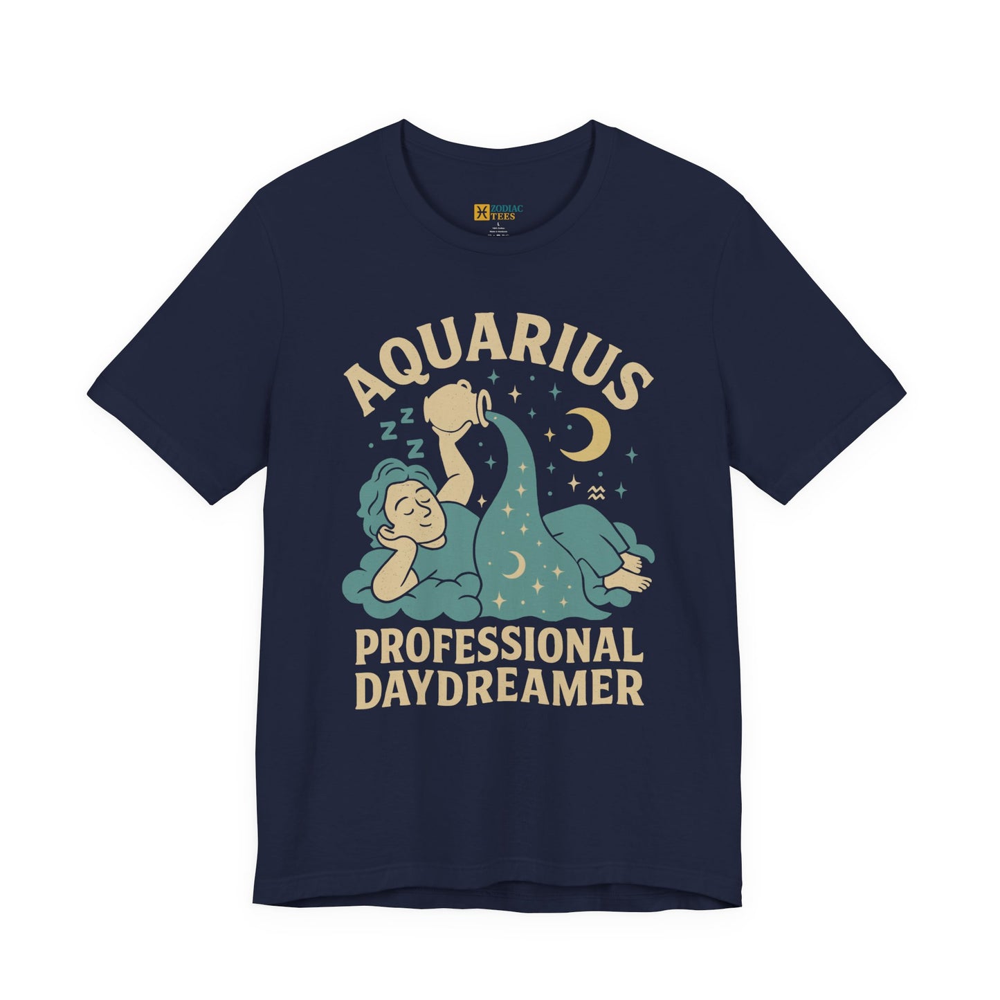 Aquarius Professional Daydreamer T-Shirt – Dreamy Zodiac Energy Tee