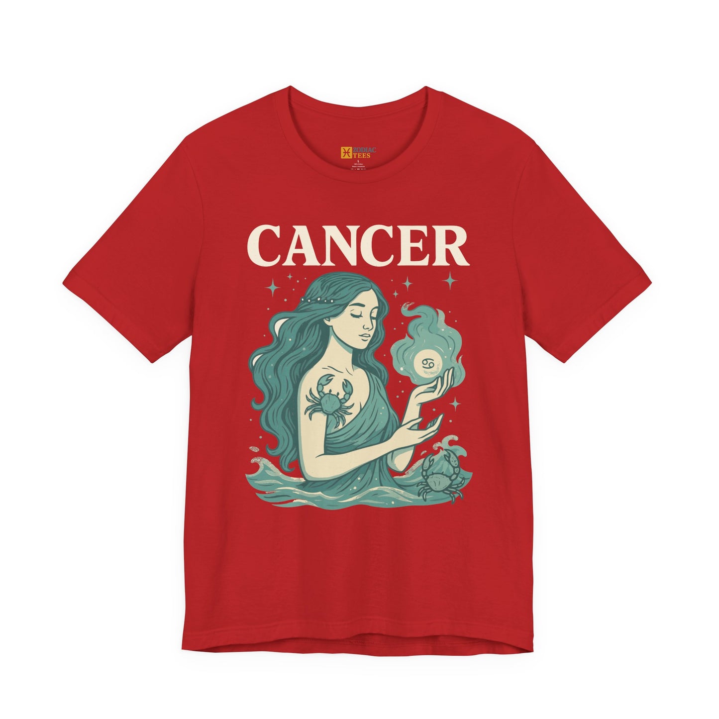 Cancer Bold Zodiac T-Shirt – Water Sign Statement Energy Tee
