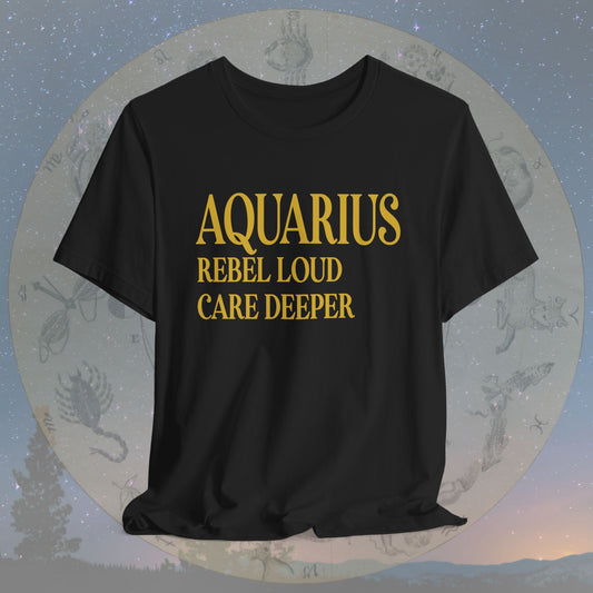 Aquarius Rebel Heart T-Shirt
