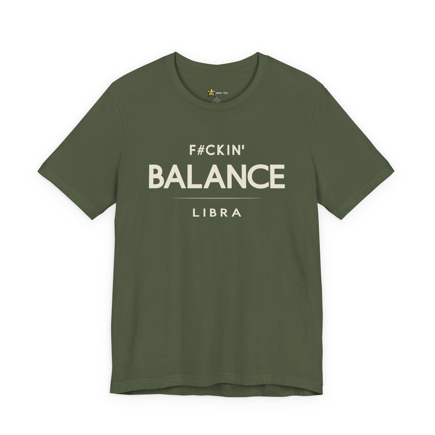 Libra Bold Zodiac T-Shirt – F#ckin’ Balance Energy Tee