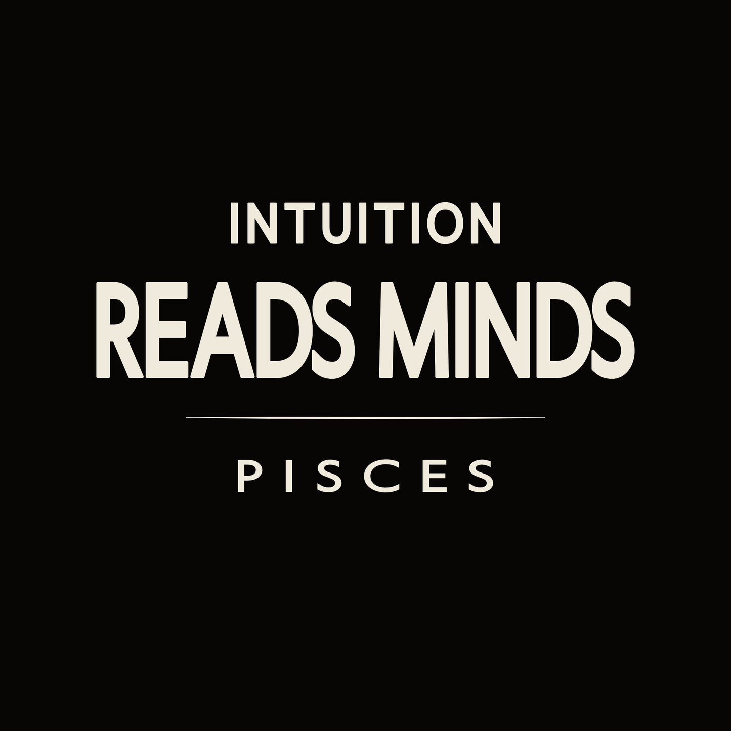 Pisces t-shirt design with minimalist typography quote and clean centered layout