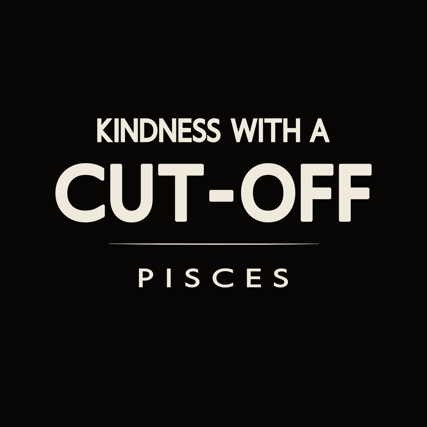 Pisces t-shirt design with minimalist typography quote and clean centered layout