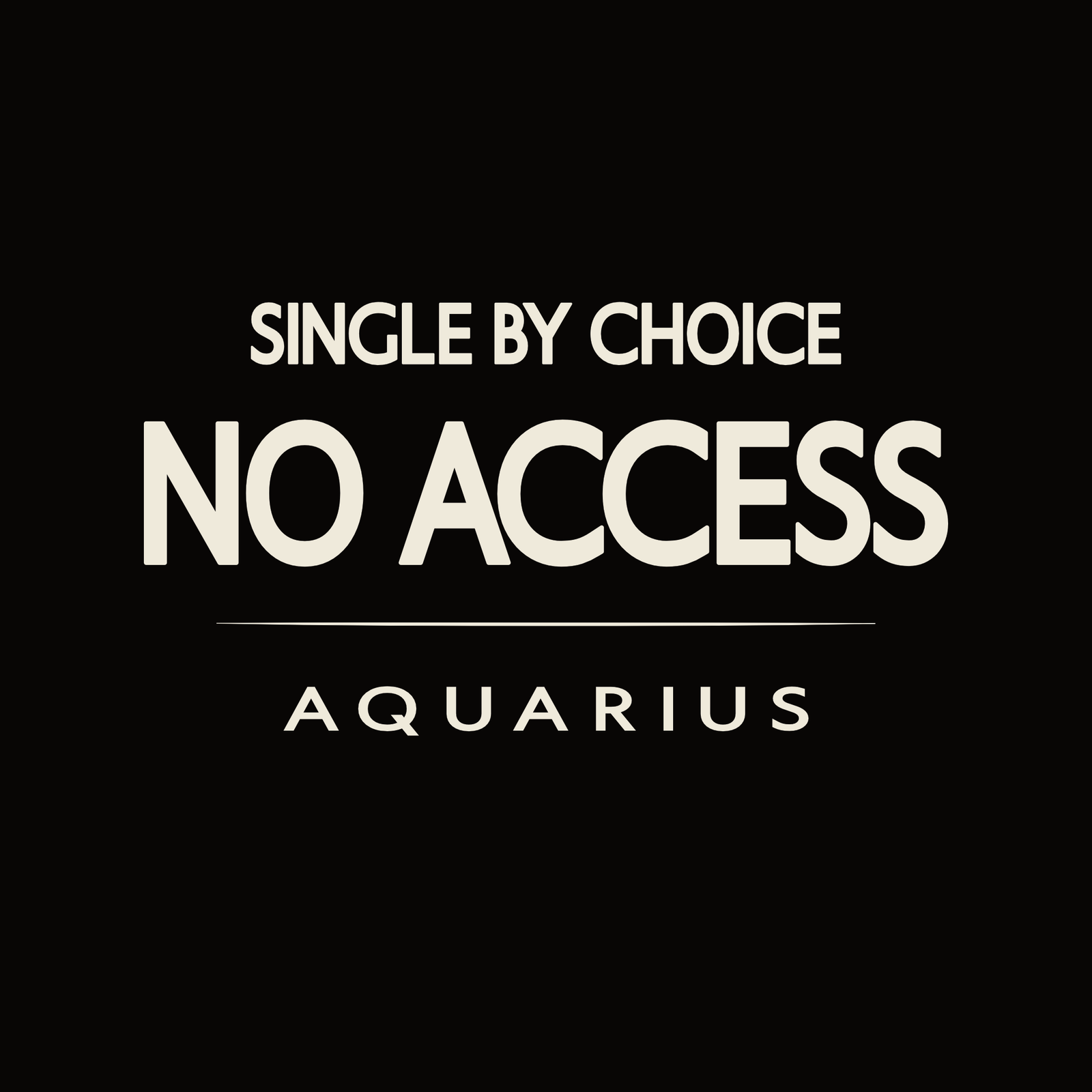 Aquarius t-shirt design with minimalist typography quote and clean centered layout