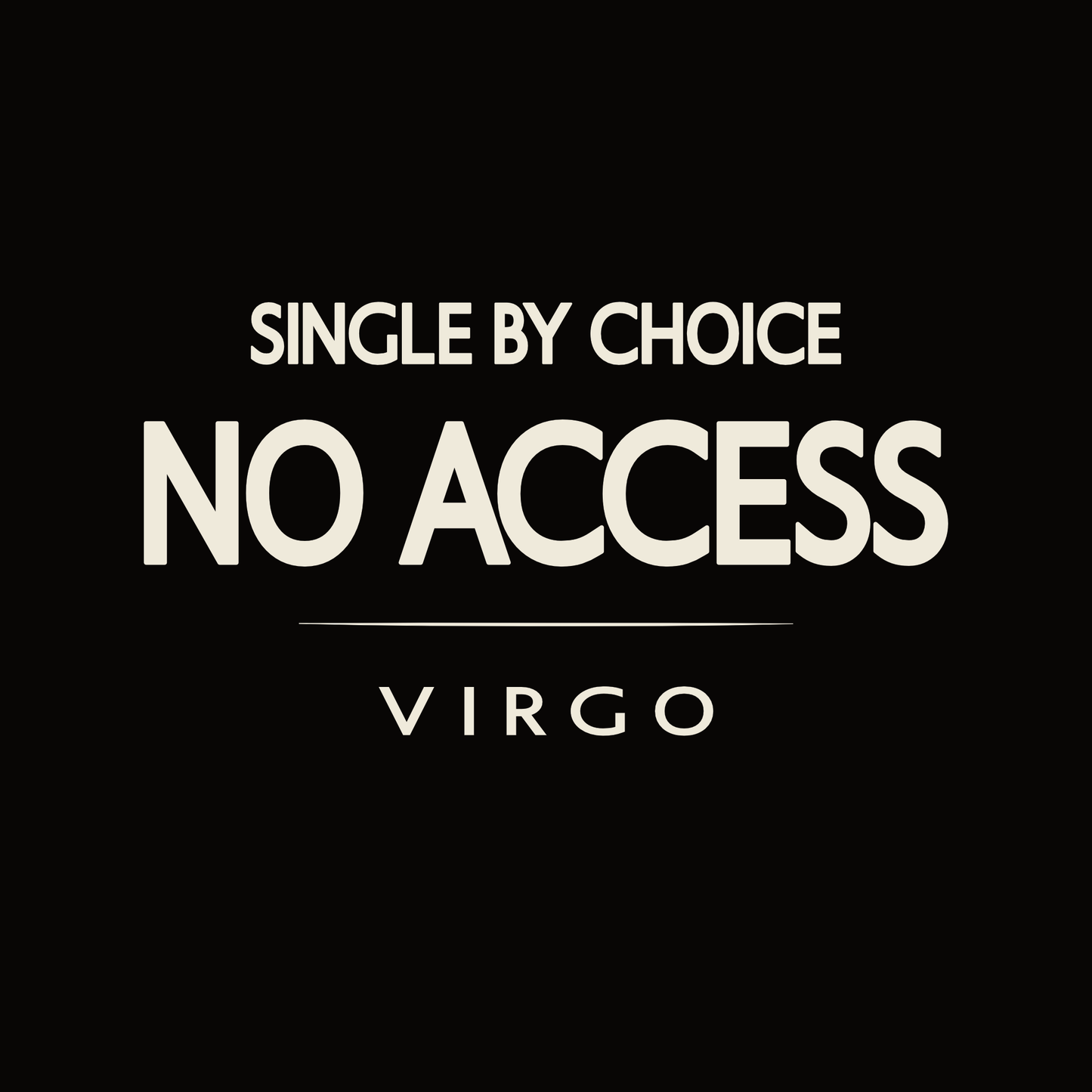 Virgo t-shirt design with minimalist typography quote and clean centered layout