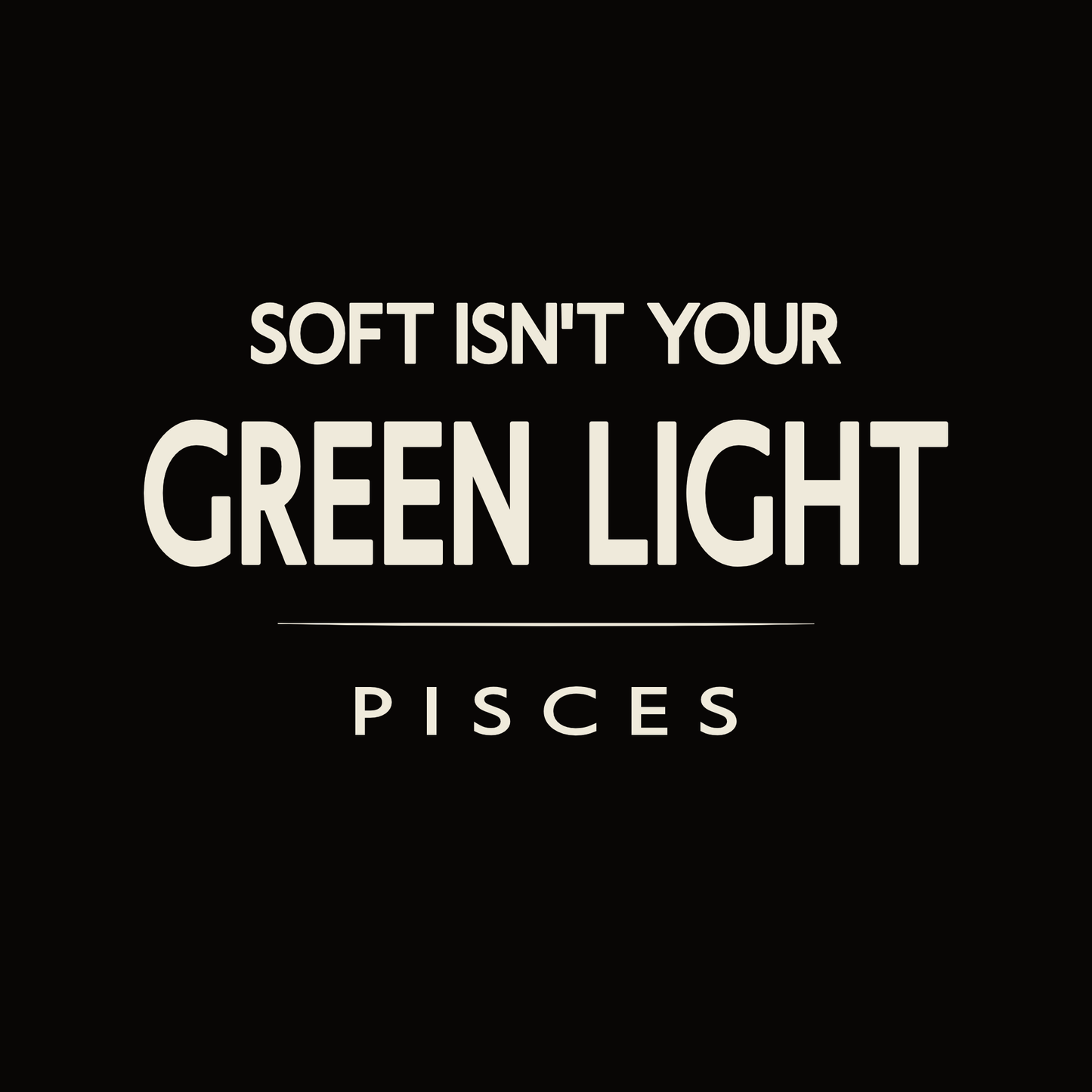 Pisces t-shirt design with minimalist typography quote and clean centered layout