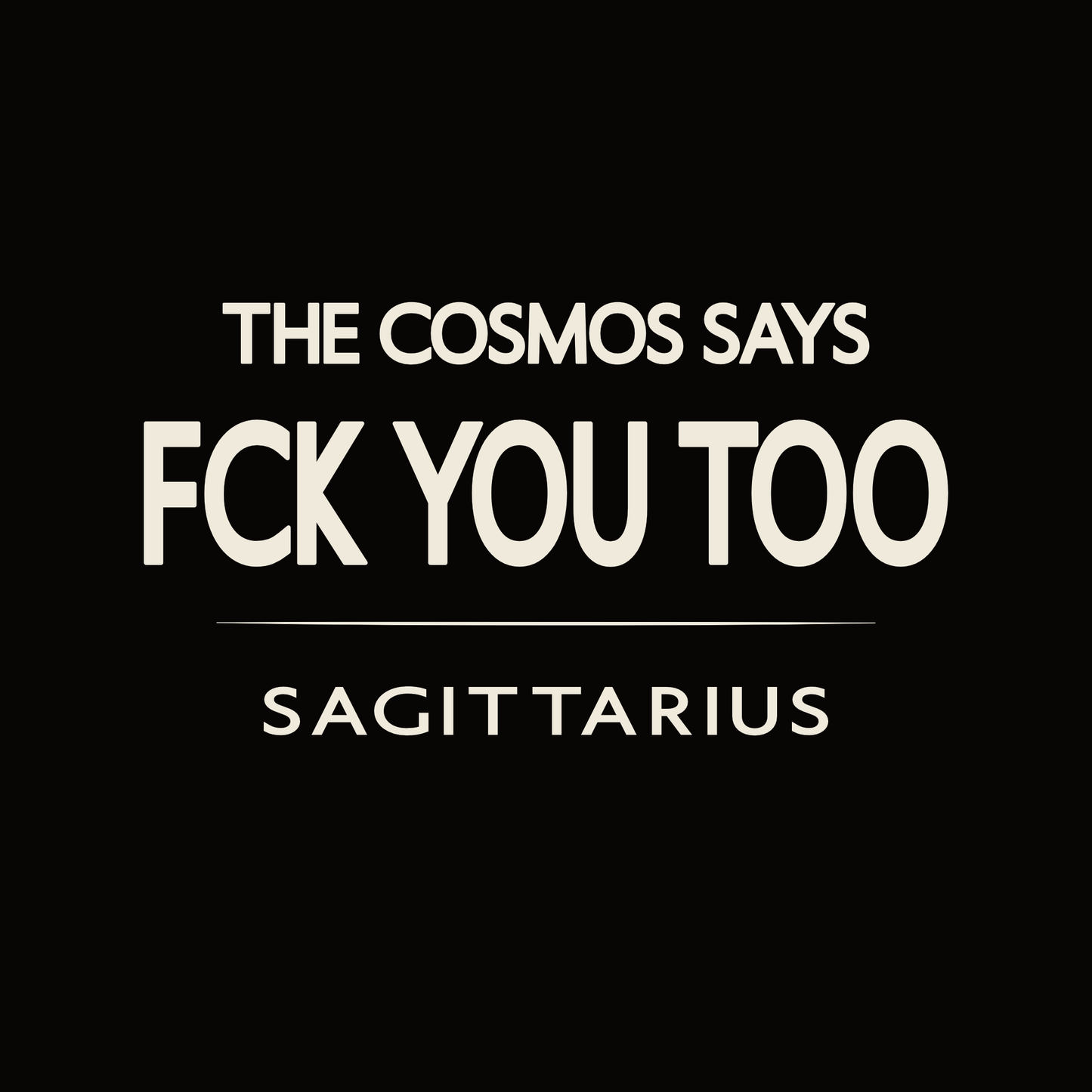 Sagittarius t-shirt design with minimalist typography quote and clean centered layout