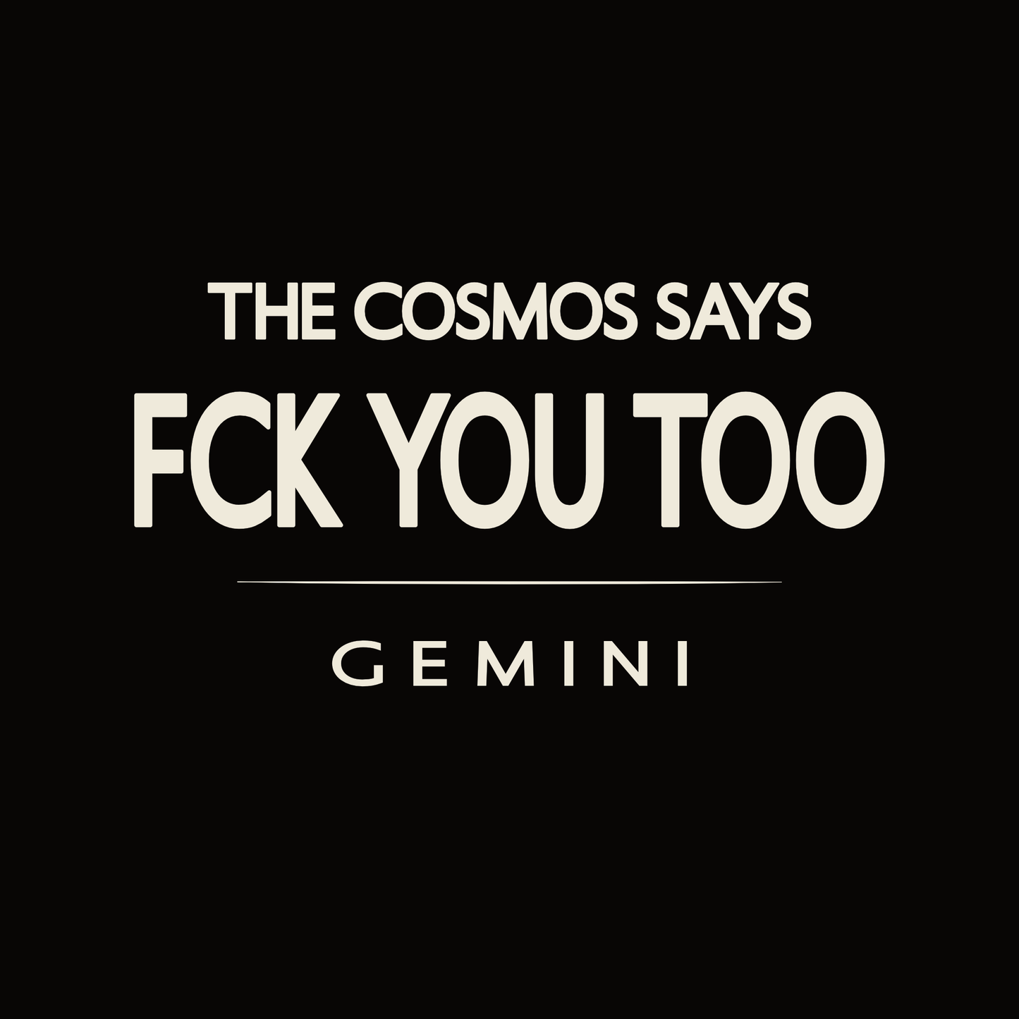 Gemini t-shirt design with minimalist typography quote and clean centered layout