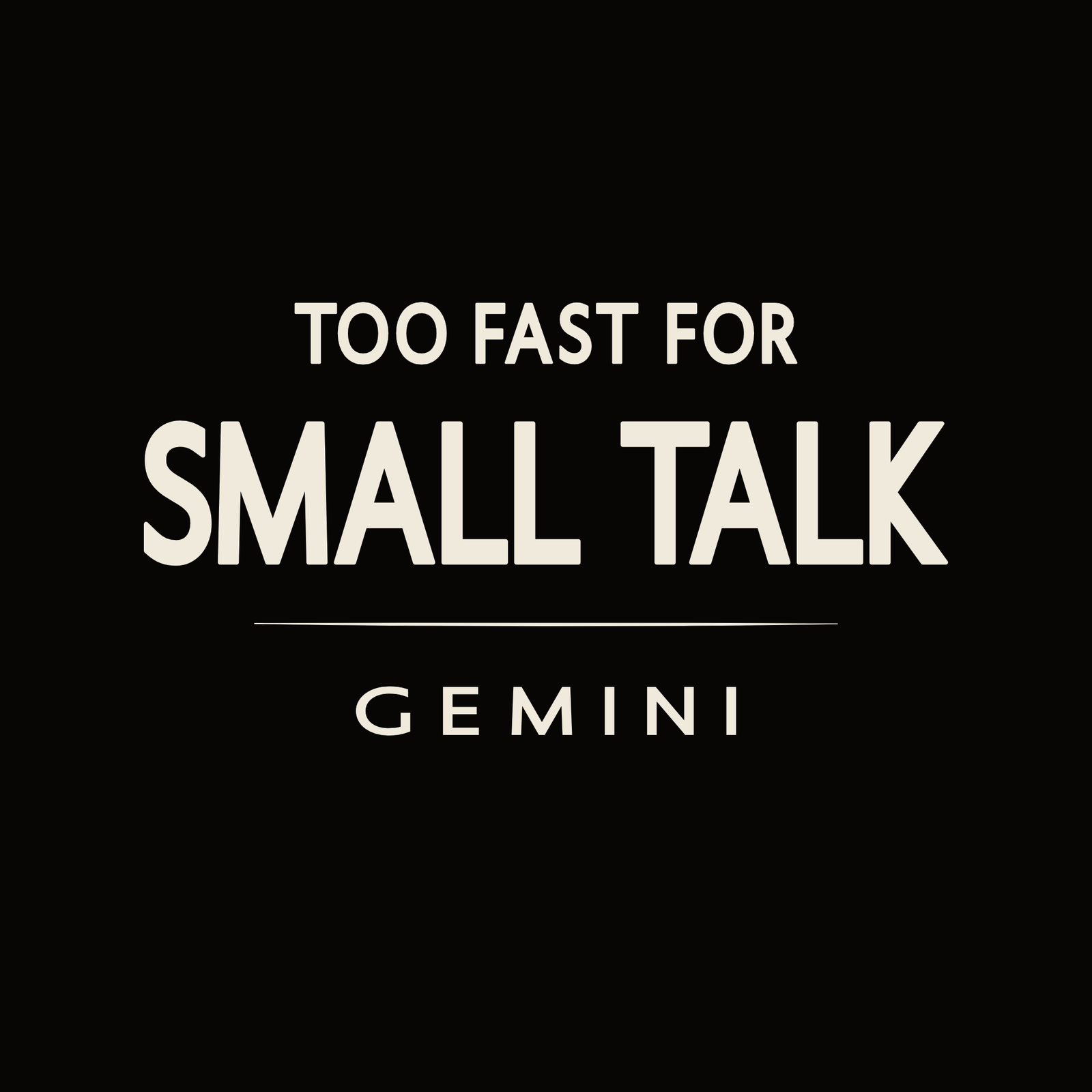 Gemini t-shirt design with minimalist typography quote and clean centered layout