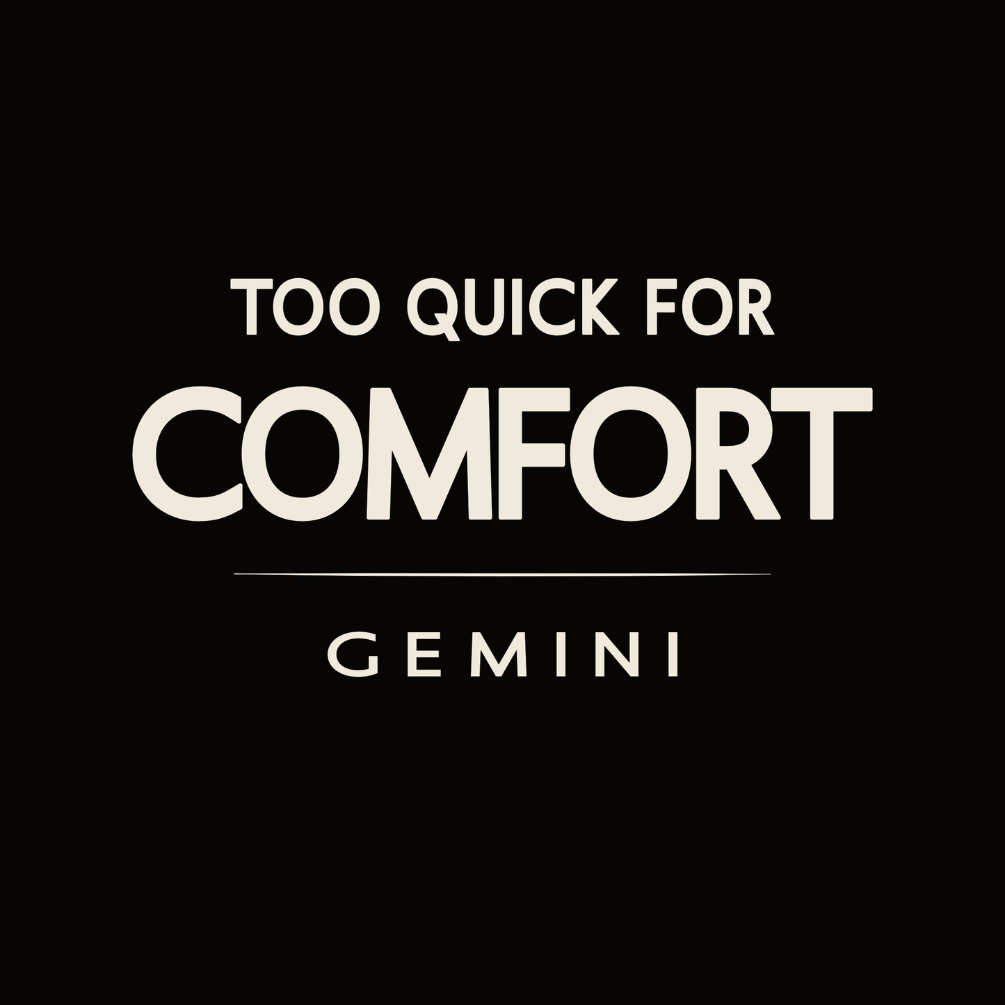 Gemini t-shirt design with minimalist typography quote and clean centered layout